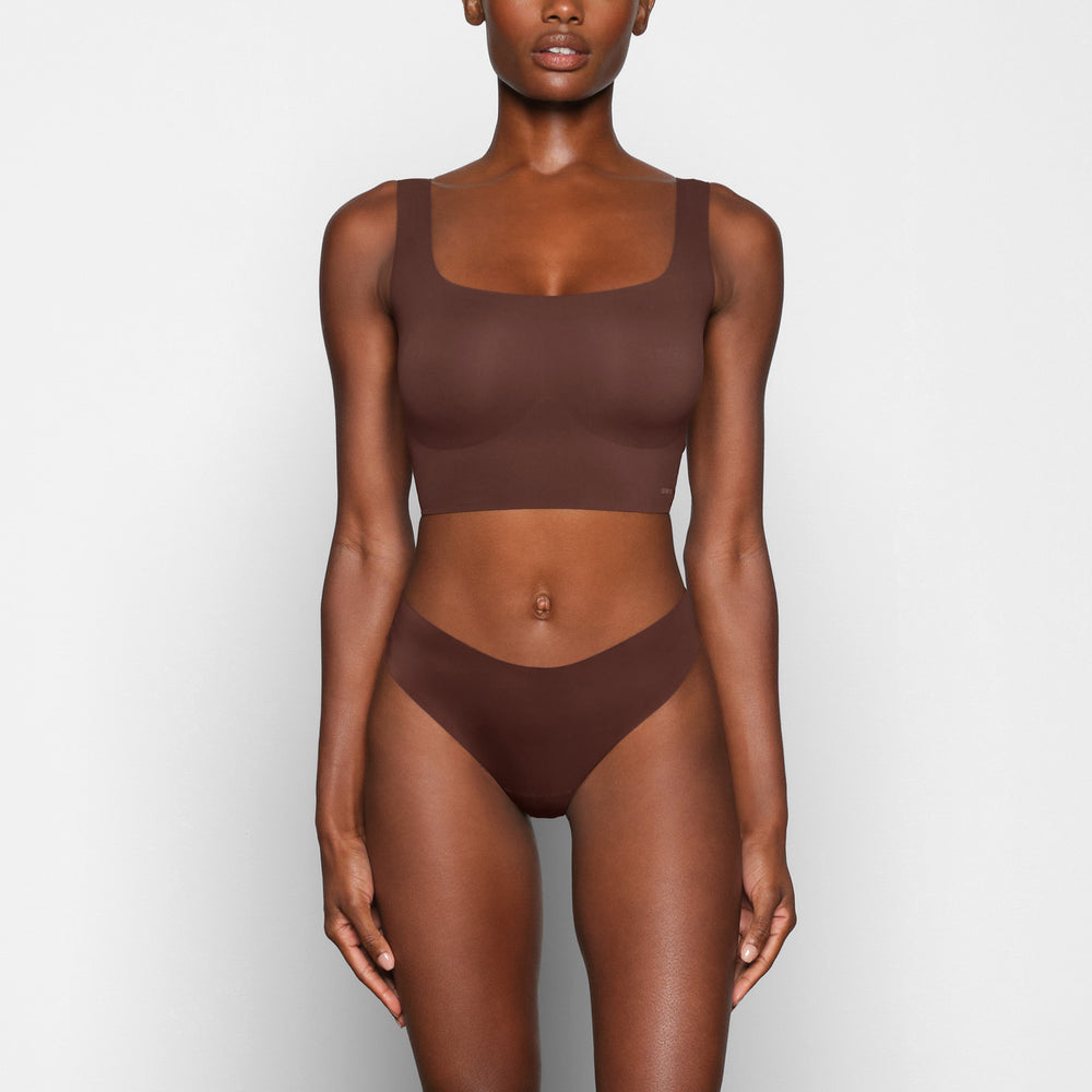 Skims NAKED TANK Scoop Neck Bra Chocola | XUV-957106