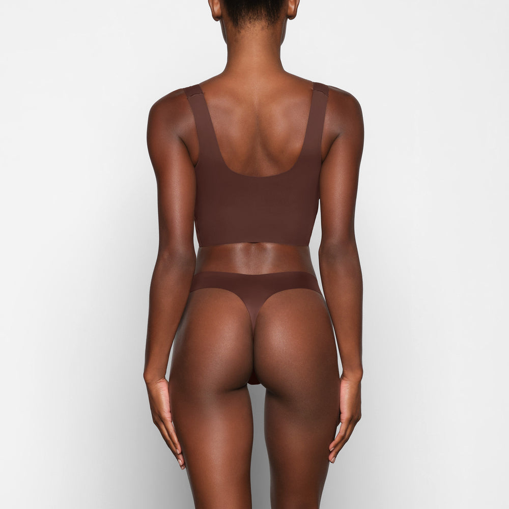 Skims NAKED TANK Scoop Neck Bra Chocola | XUV-957106