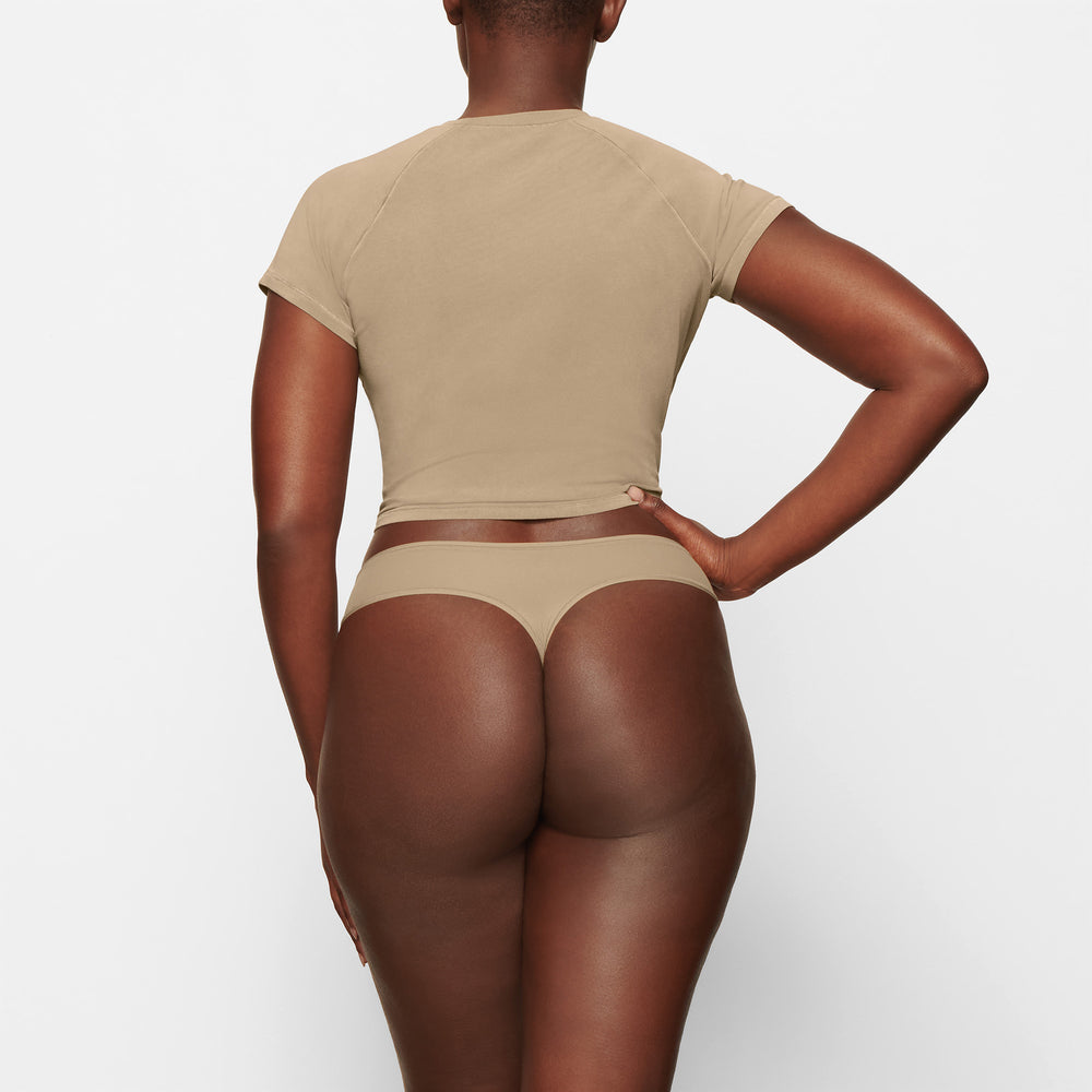 Skims NEW VINTAGE CROPPED RAGLAN T-shirt Abrikoos | KVP-214760