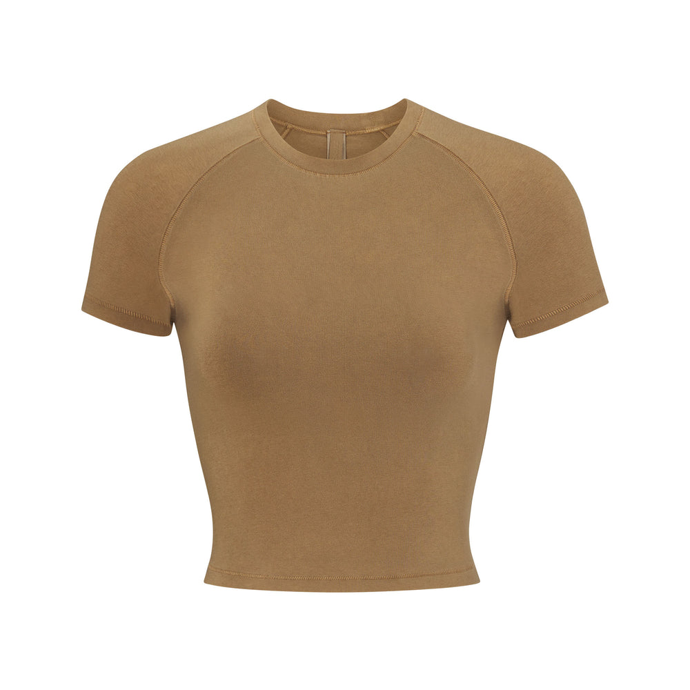 Skims NEW VINTAGE CROPPED RAGLAN T-shirt Groen | PTD-846371