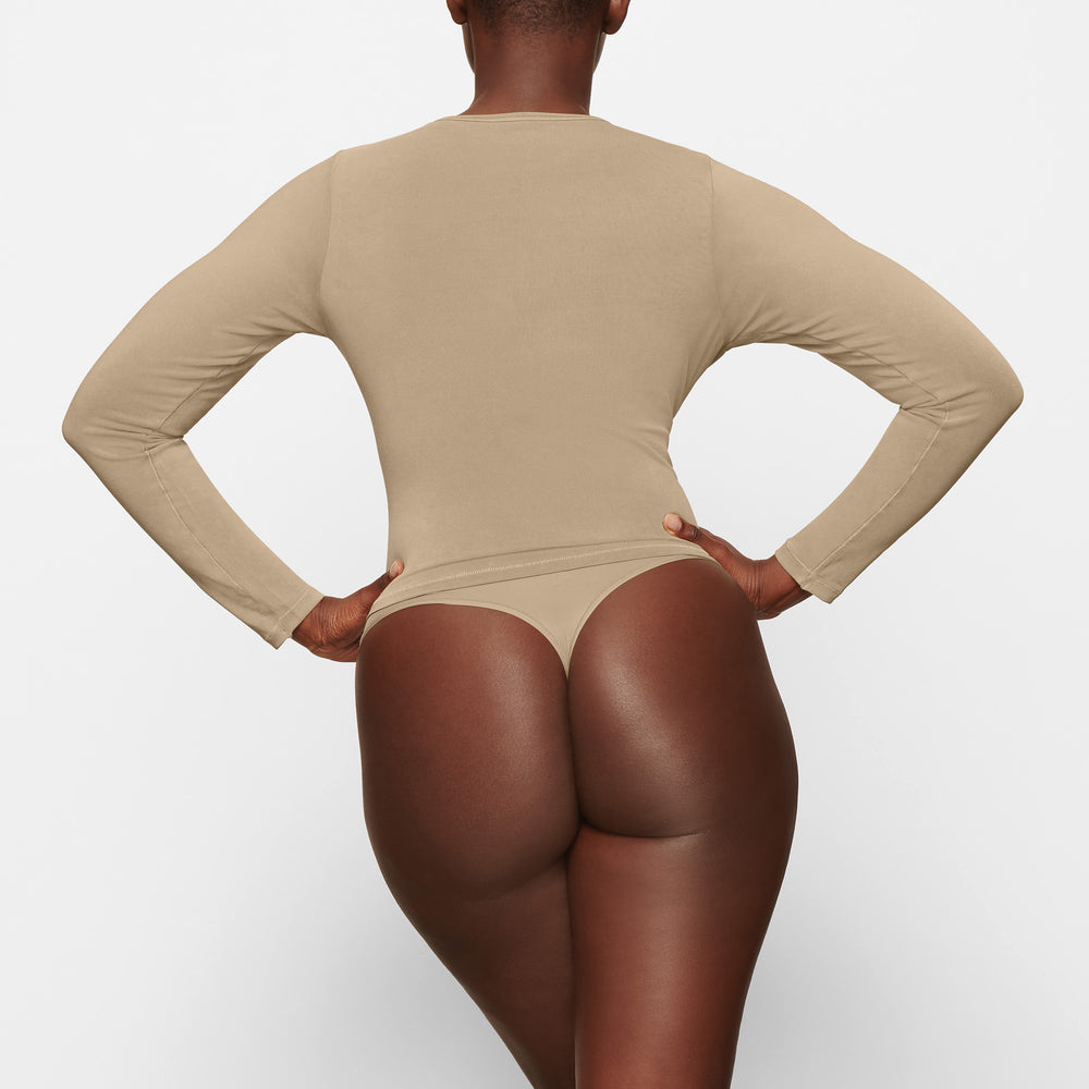 Skims NEW VINTAGE LONG SLEEVE T-shirt Abrikoos | TQZ-546023