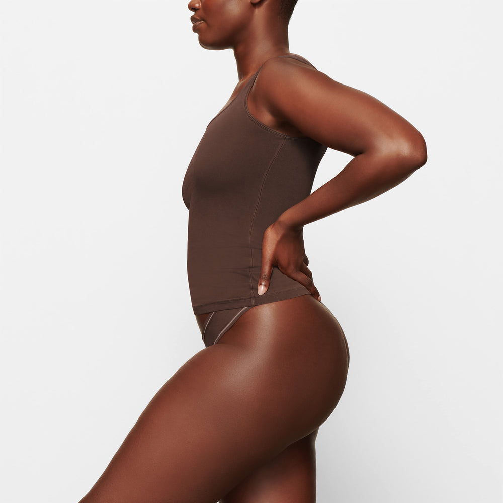Skims NEW VINTAGE SCOOP NECK Tank Chocola | HDM-415980