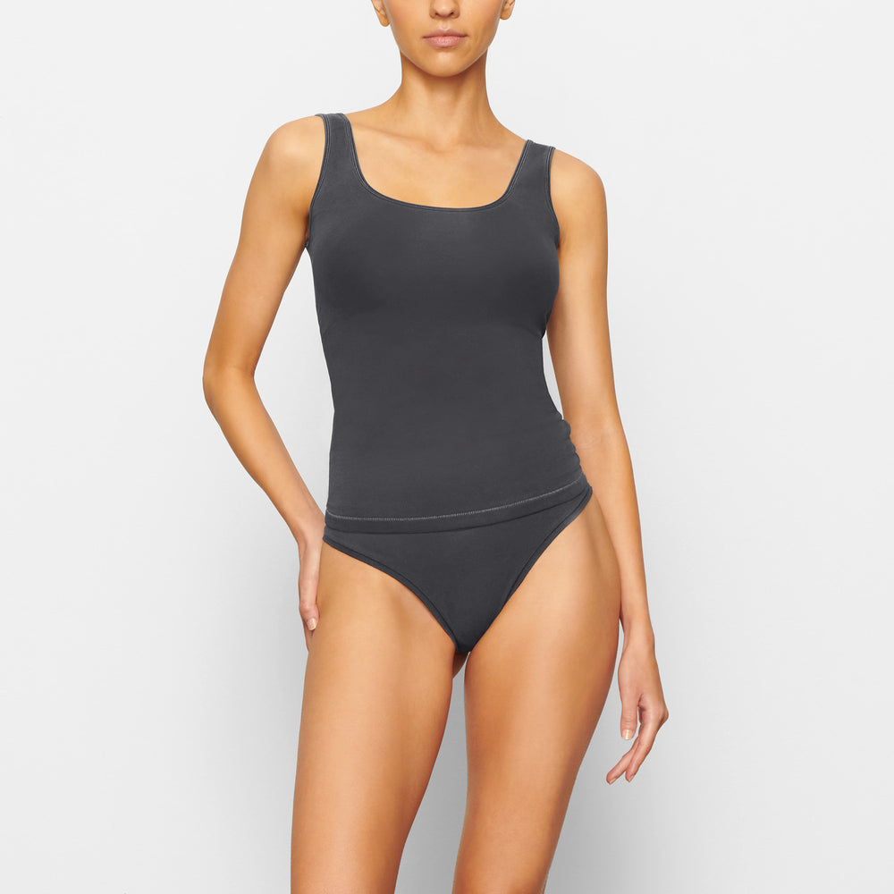 Skims NEW VINTAGE SCOOP NECK Tank Grijs | PQZ-127835