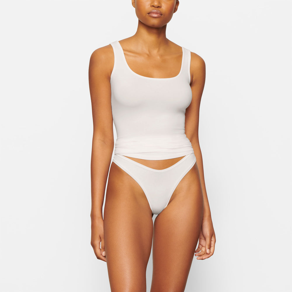 Skims NEW VINTAGE SCOOP NECK Tank Wit | BIW-159807