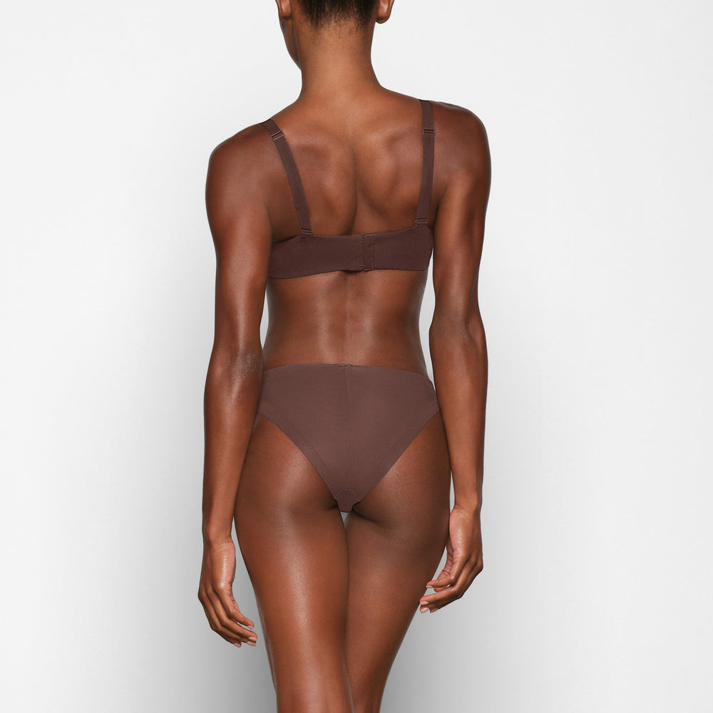 Skims NO SHOW MOLDED UNLINED Balconette Bra Chocola | YCM-657394