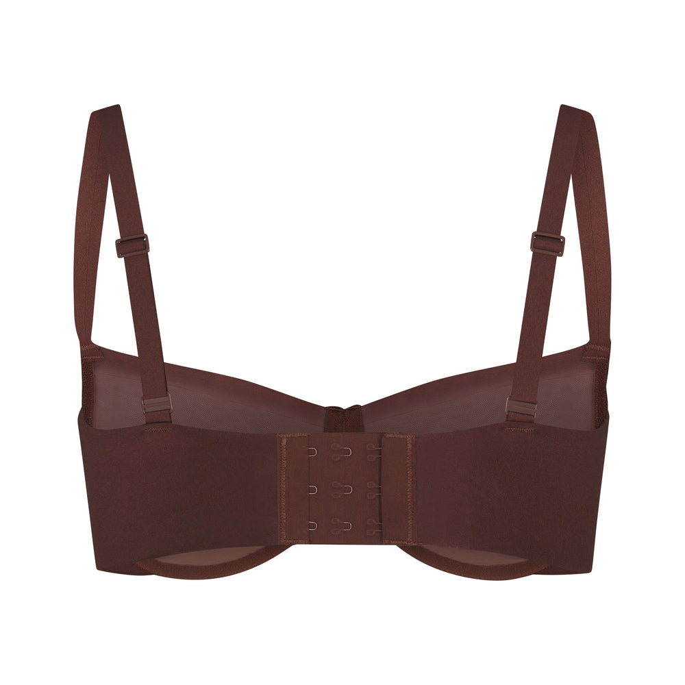 Skims NO SHOW MOLDED UNLINED Balconette Bra Chocola | YCM-657394