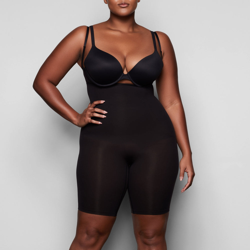Skims OPEN BUST BODYSUIT W. OPEN GUSSET Bodysuit Zwart | RAH-452176