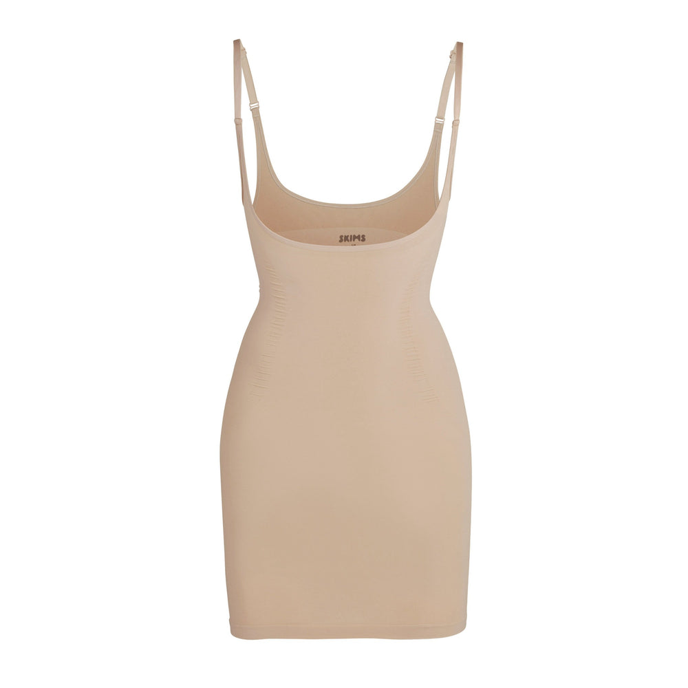 Skims OPEN BUST SLIP Dress Beige | RCY-754906