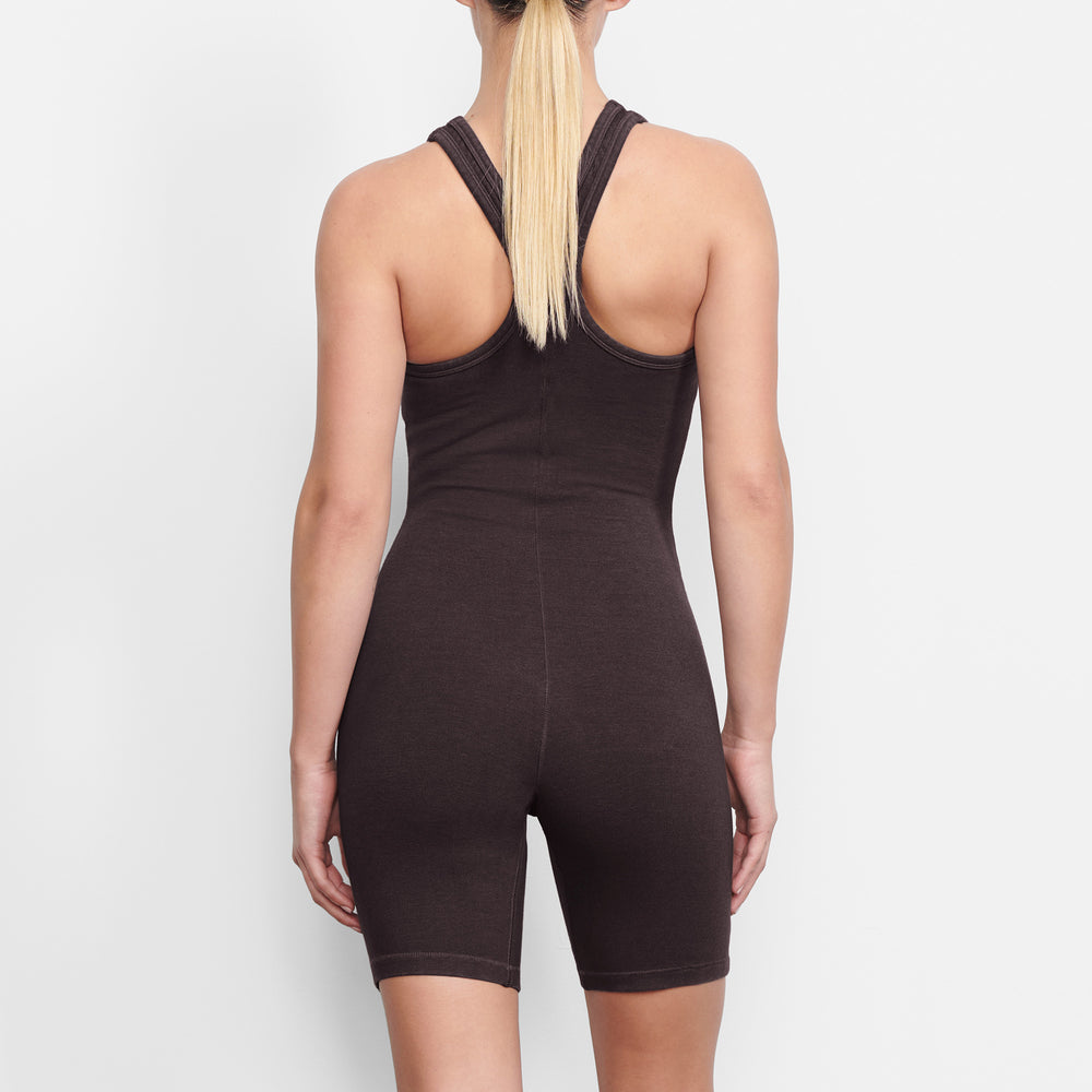 Skims OUTDOOR Mid Thigh Bodysuit Donkerpaars | SCG-175206