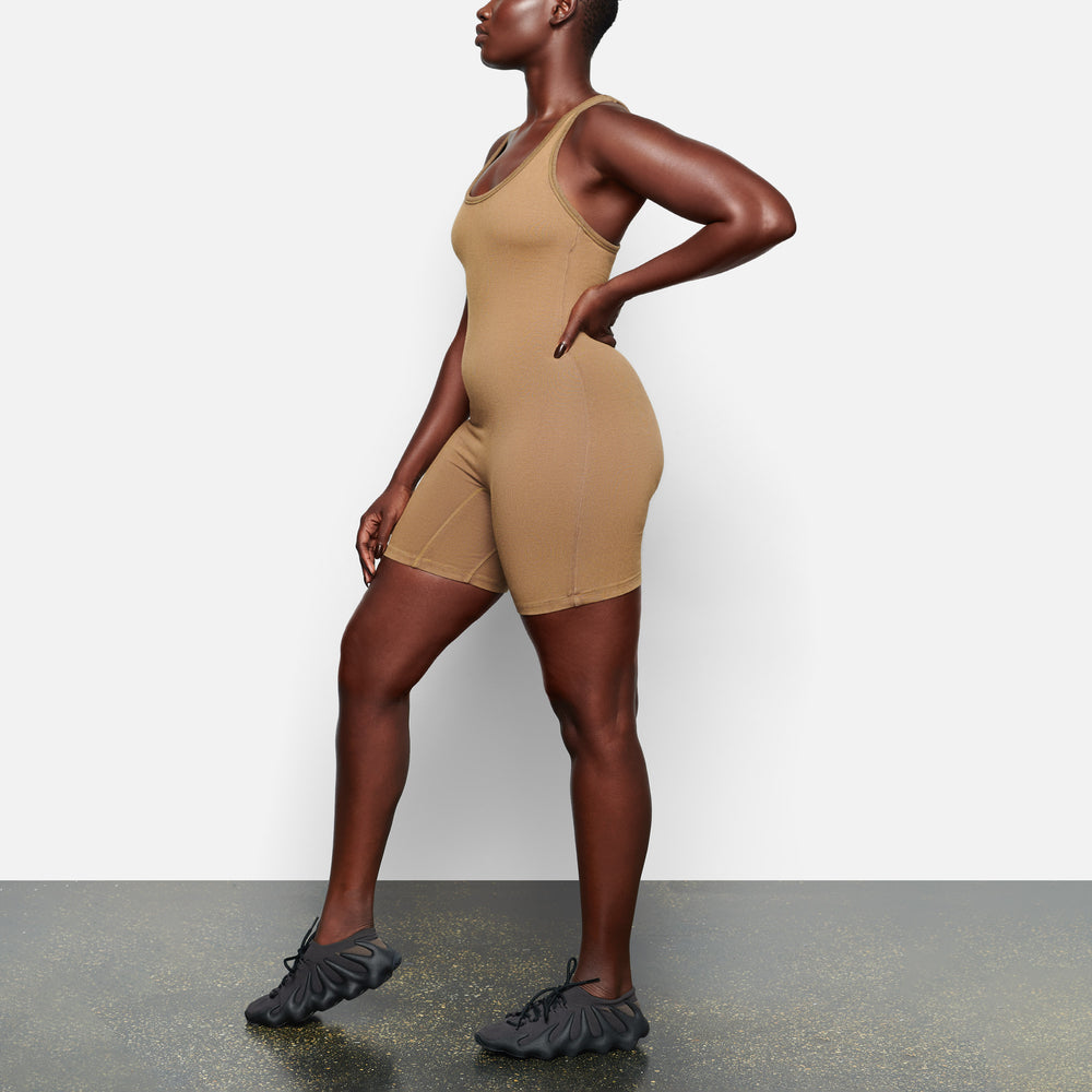 Skims OUTDOOR Mid Thigh Bodysuit Groen | OVP-695210