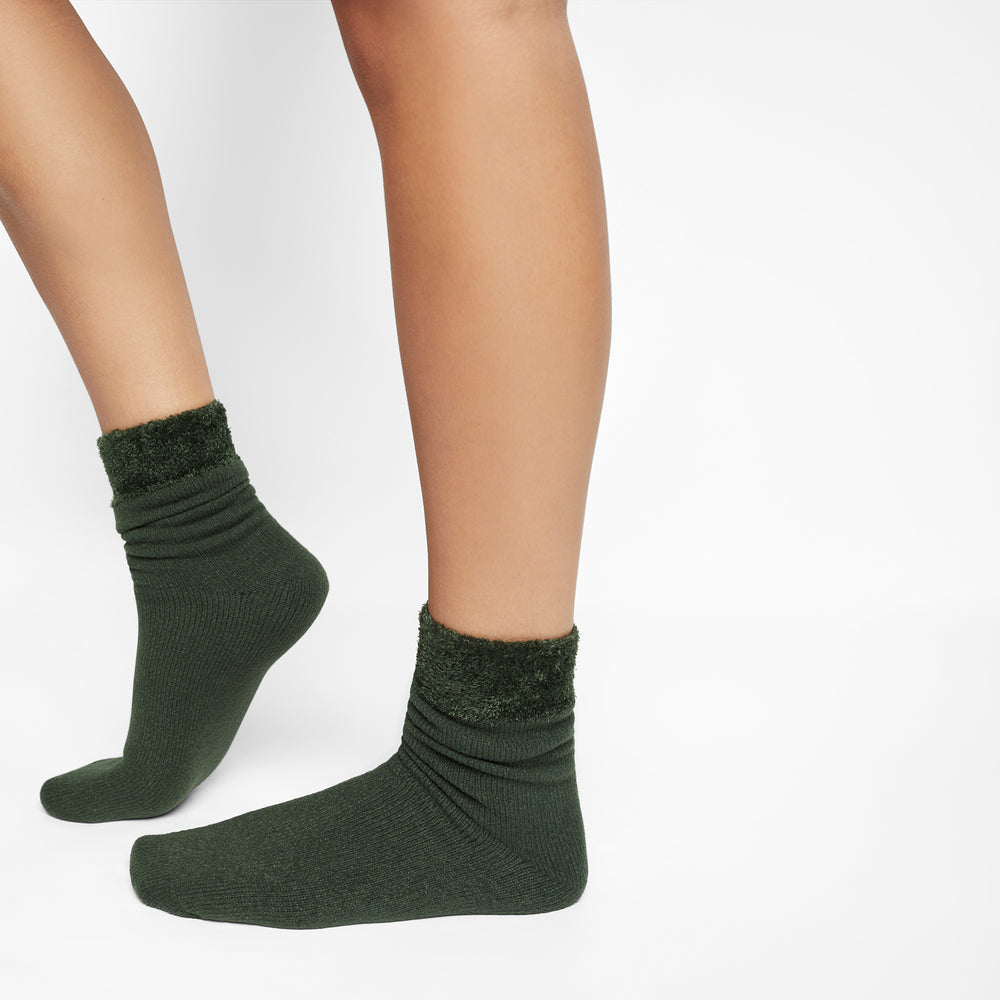 Skims PLUSH Sokken Groen | TIH-294370