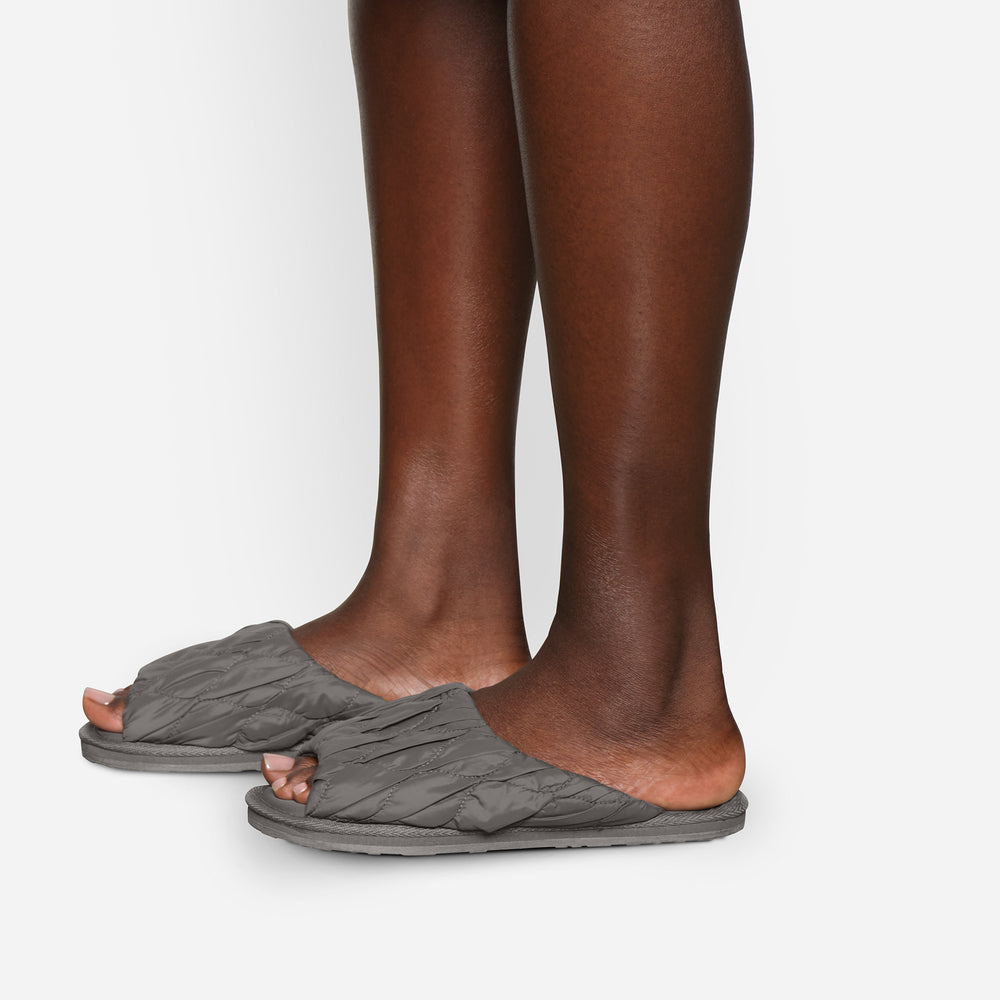 Skims QUILTED Pantoffels Diepgrijs | PCJ-372801