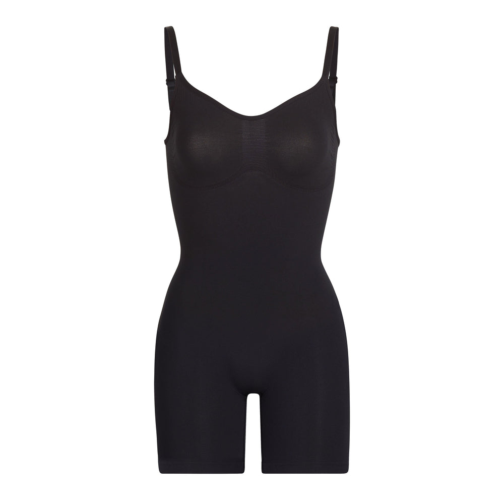 Skims SCULPTING BODYSUIT MID THIGH W. OPEN GUSSET Bodysuit Zwart | XCS-823960