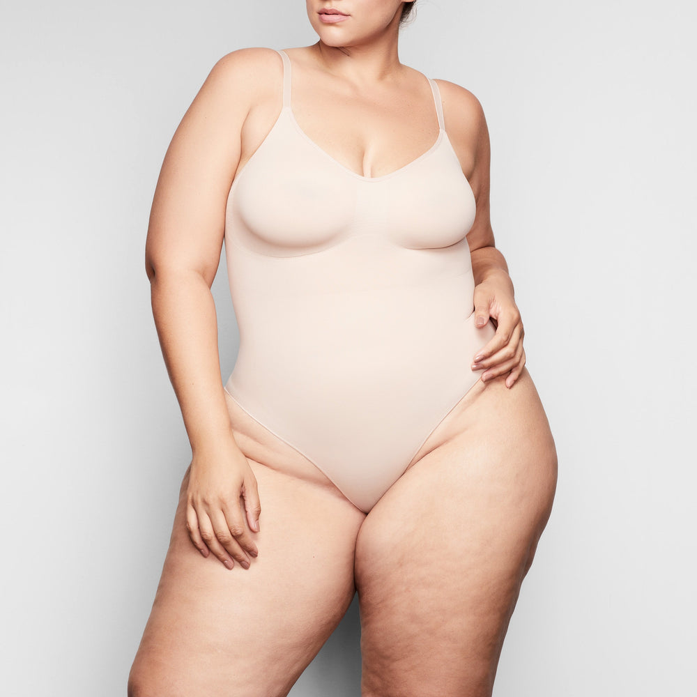 Skims SCULPTING BODYSUIT W. SNAPS Bodysuit Beige | JFU-153296