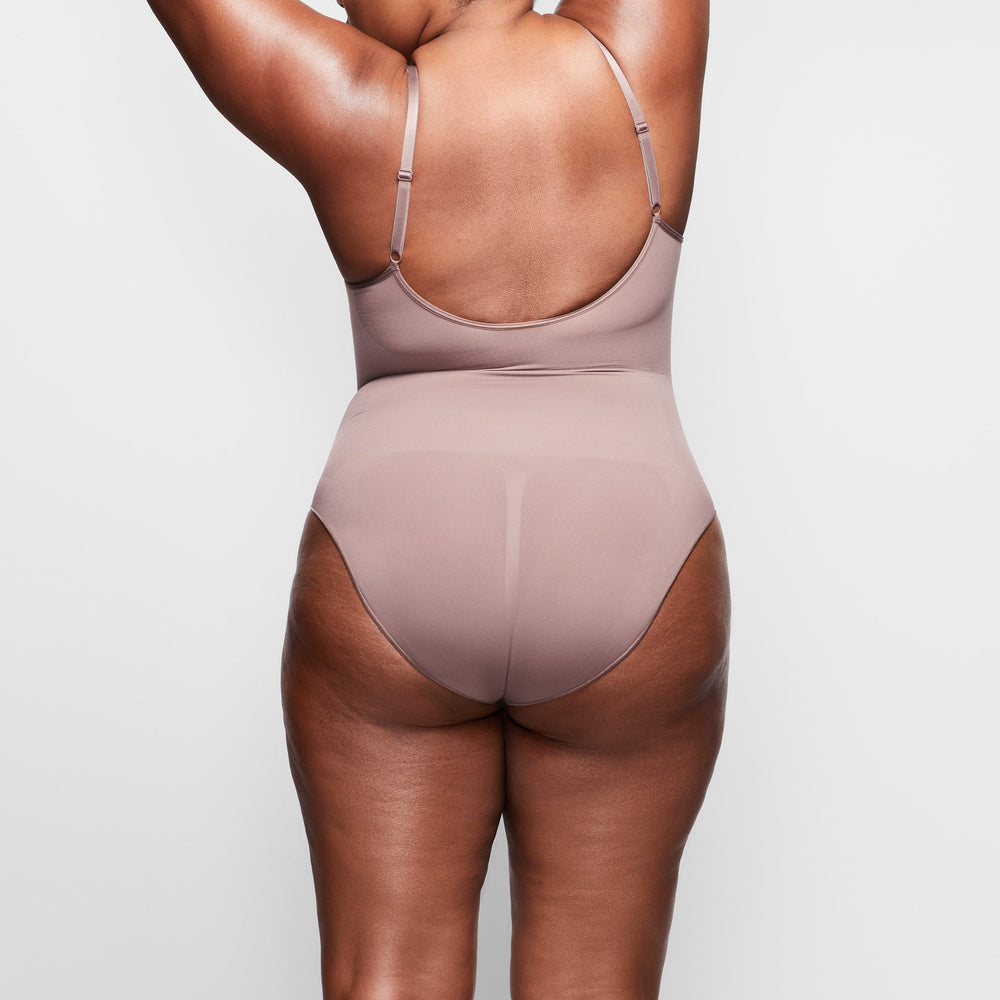 Skims SCULPTING BODYSUIT W. SNAPS Bodysuit Bruin | JZU-457312