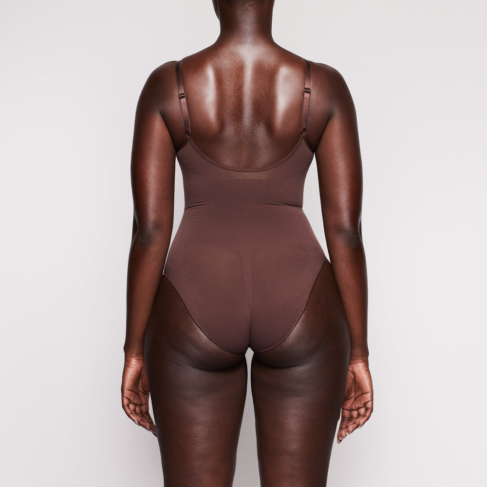 Skims SCULPTING BODYSUIT W. SNAPS Bodysuit Chocola | KOS-928570