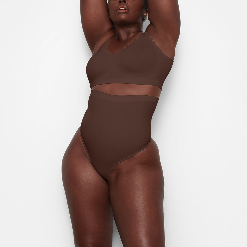 Skims SCULPTING HIGH WAIST Thong Chocola | ZFS-590432