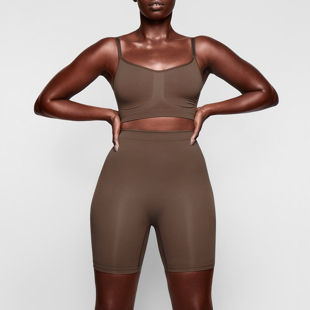 Skims SCULPTING MID THIGH W/ OPEN GUSSET Korte Broek Abrikoos | BCD-571360