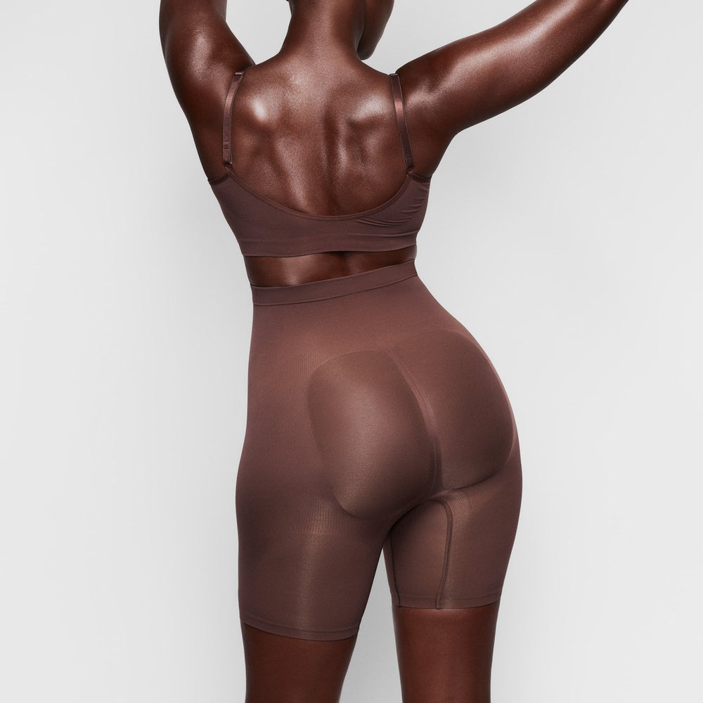 Skims SCULPTING MID THIGH W/ OPEN GUSSET Korte Broek Chocola | LDB-629380