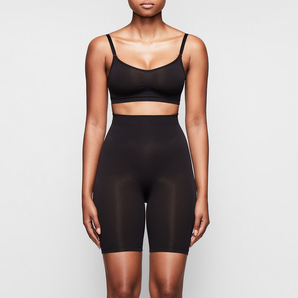 Skims SCULPTING MID THIGH W/ OPEN GUSSET Korte Broek Zwart | MHB-654708