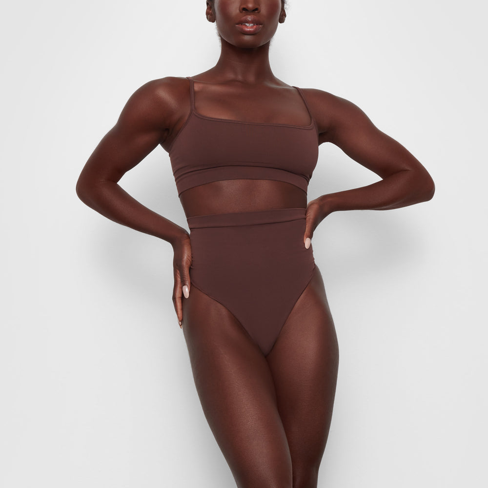 Skims SCULPTING SCOOP NECK Bralette Chocola | SKT-356721
