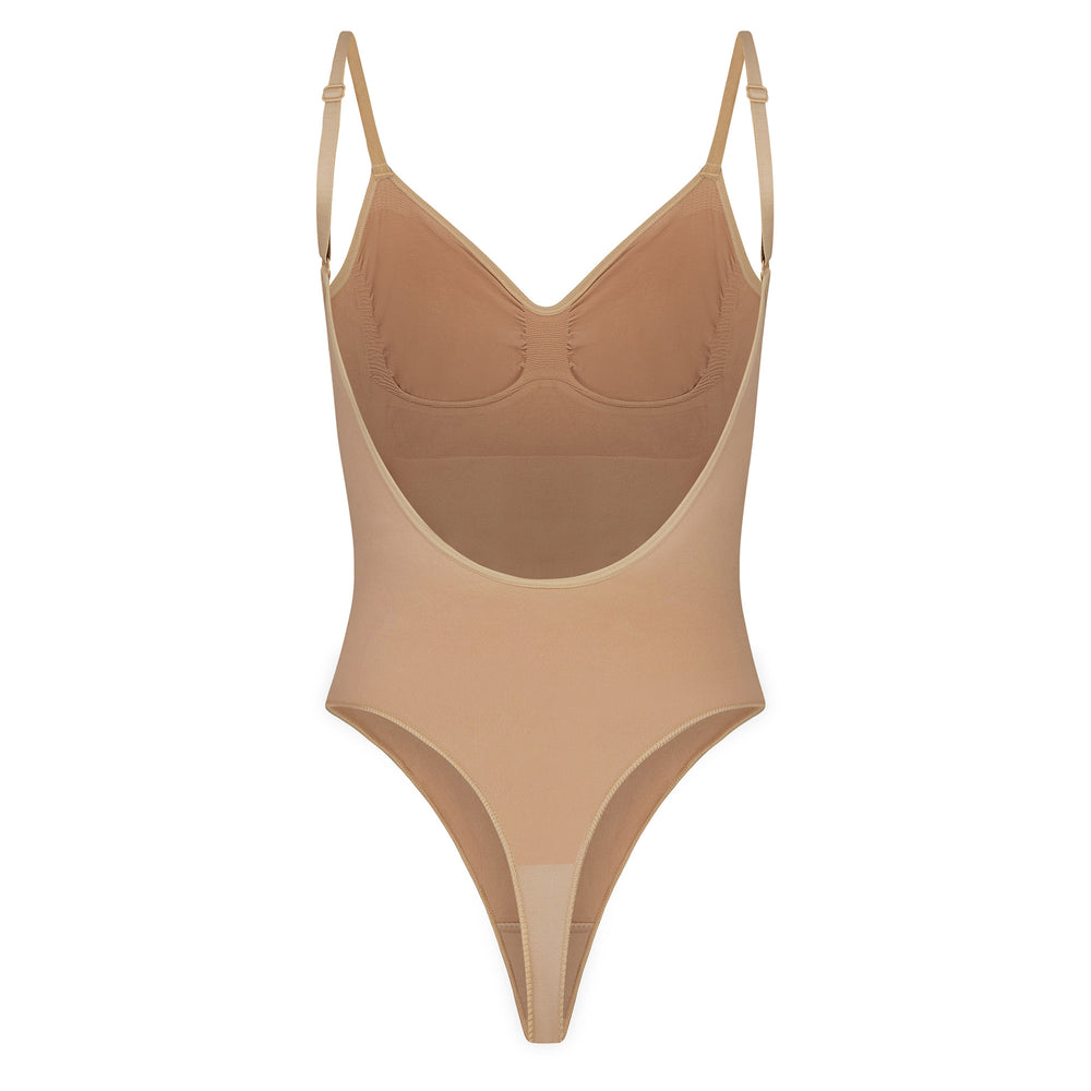 Skims SEAMLESS SCULPT BODYSUIT Low Back Bodysuit Beige | IMN-947582