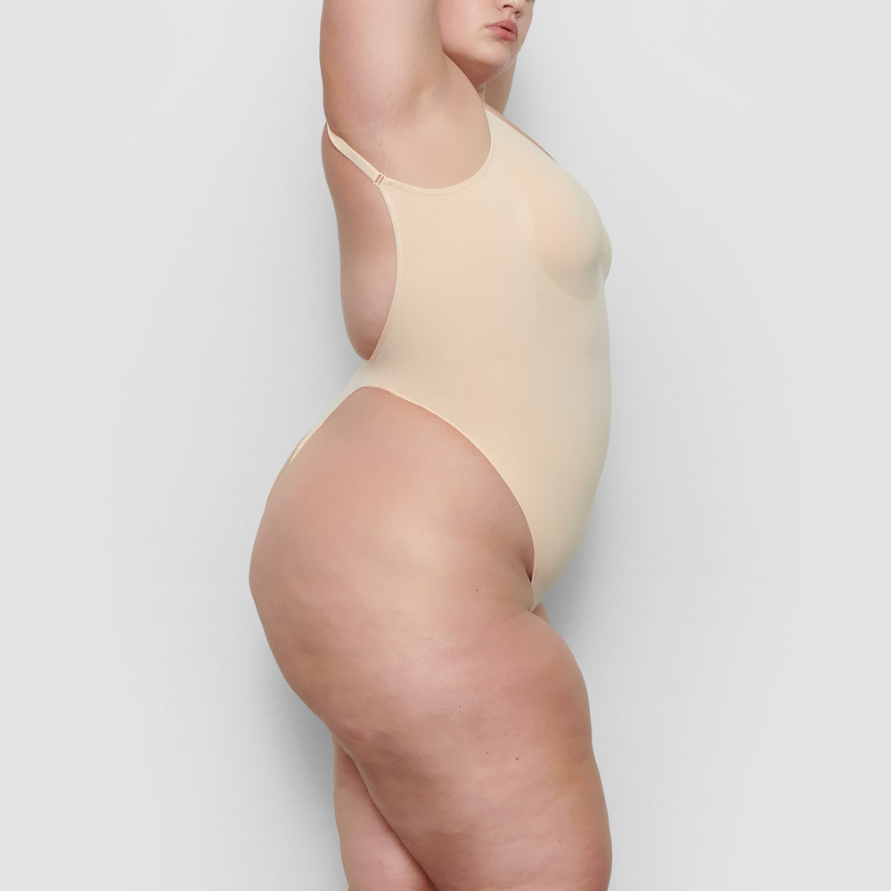 Skims SEAMLESS SCULPT BODYSUIT Low Back Bodysuit Bruin | XUY-875204