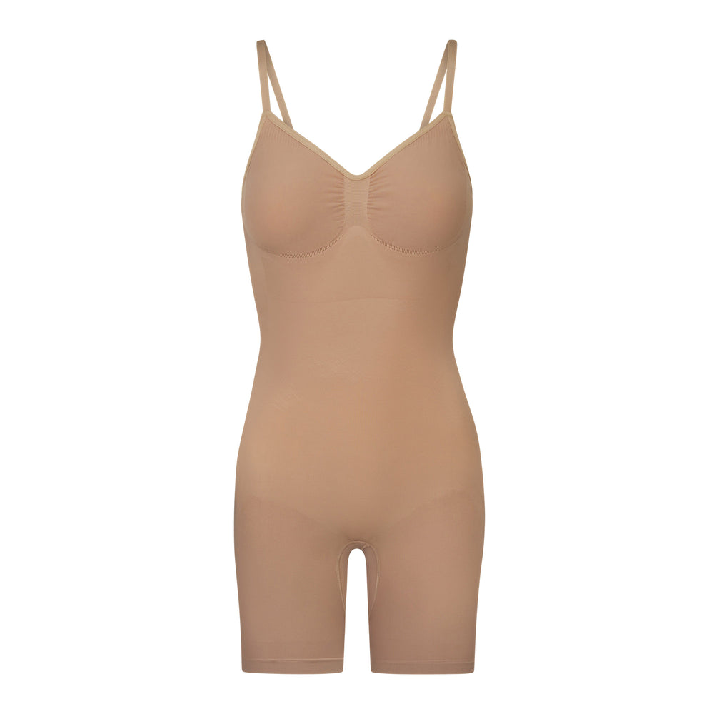 Skims SEAMLESS SCULPT MID THIGH Low Back Bodysuit Beige | BFY-823179