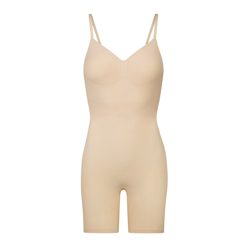 Skims SEAMLESS SCULPT MID THIGH Low Back Bodysuit Bruin | COB-584693