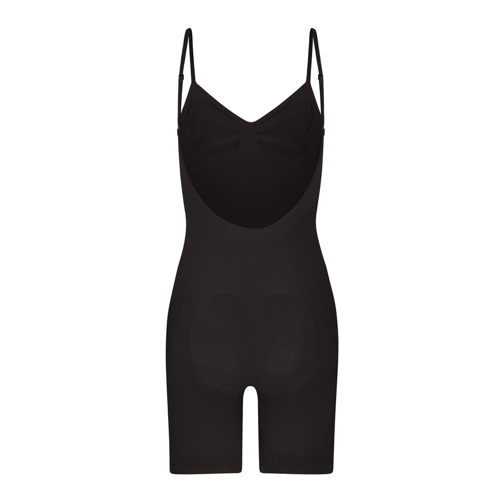 Skims SEAMLESS SCULPT MID THIGH Low Back Bodysuit Zwart | LBS-075298