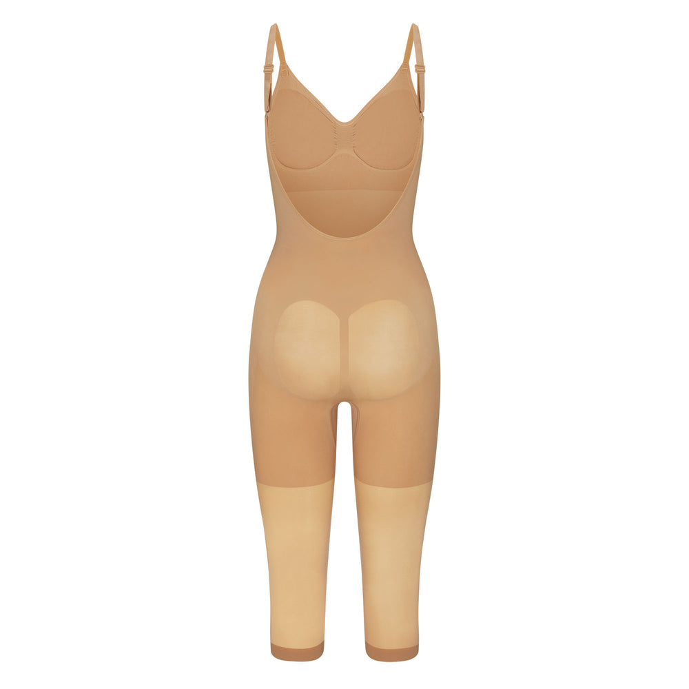 Skims SEAMLESS SCULPT WITH HOSIERY LEG Low Back Bodysuit Beige | GMS-156794