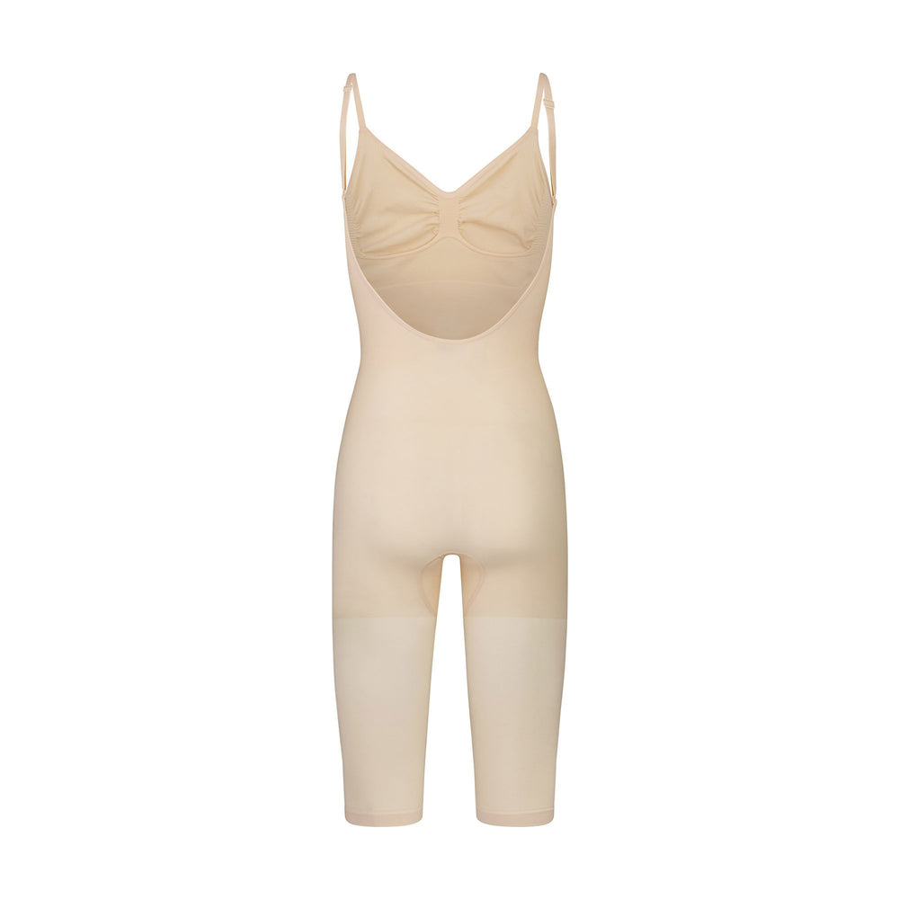 Skims SEAMLESS SCULPT WITH HOSIERY LEG Low Back Bodysuit Bruin | NWF-617850
