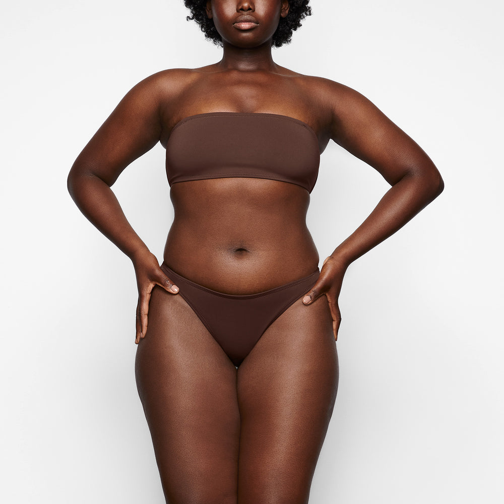 Skims SHAPING SWIM BANDEAU BIKINI TOP Two Pieces Chocola | KYX-029687