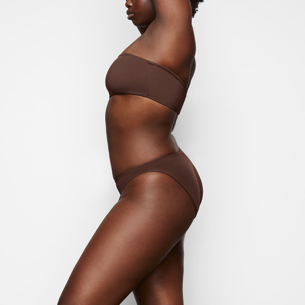 Skims SHAPING SWIM BANDEAU BIKINI TOP Two Pieces Chocola | KYX-029687