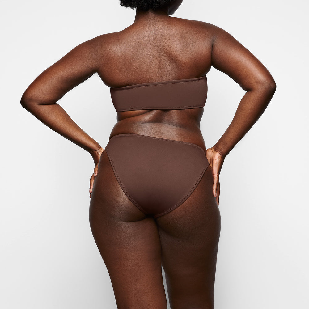 Skims SHAPING SWIM BANDEAU BIKINI TOP Two Pieces Chocola | KYX-029687