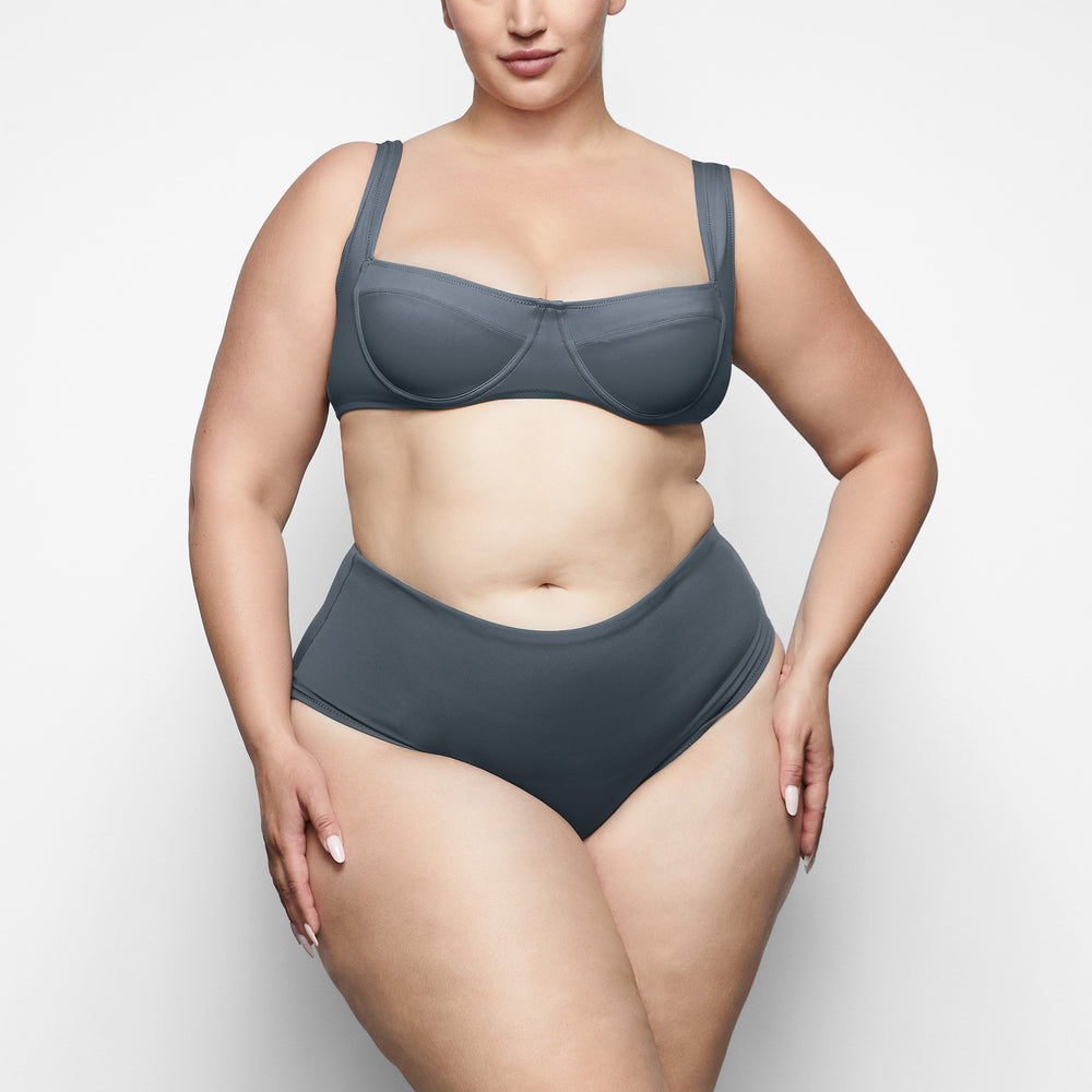 Skims SHAPING SWIM HIGH WAIST BIKINI BOTTOM Two Pieces Diepgrijs | TAW-365490