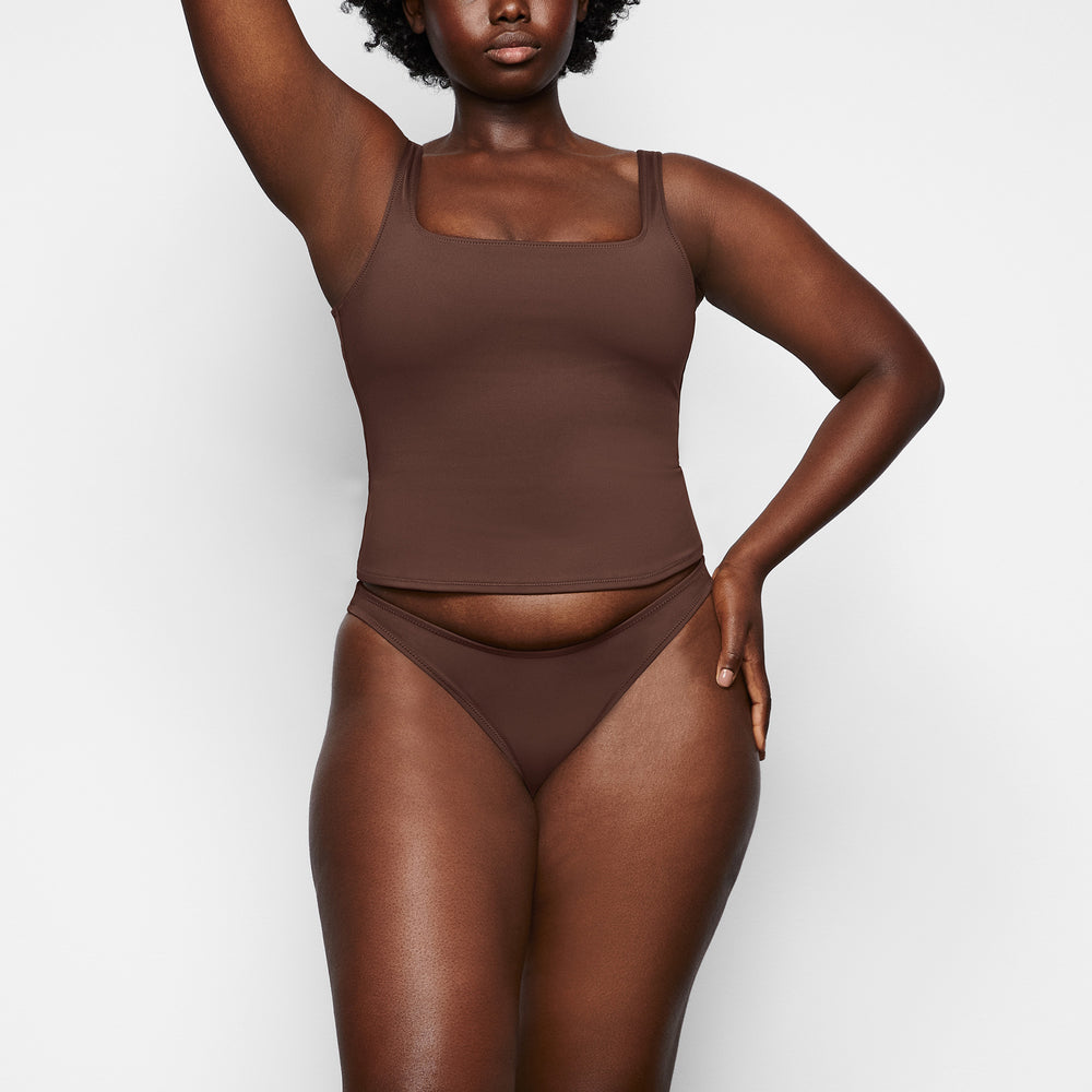 Skims SHAPING SWIM TANK BIKINI TOP Two Pieces Chocola | KSP-213570