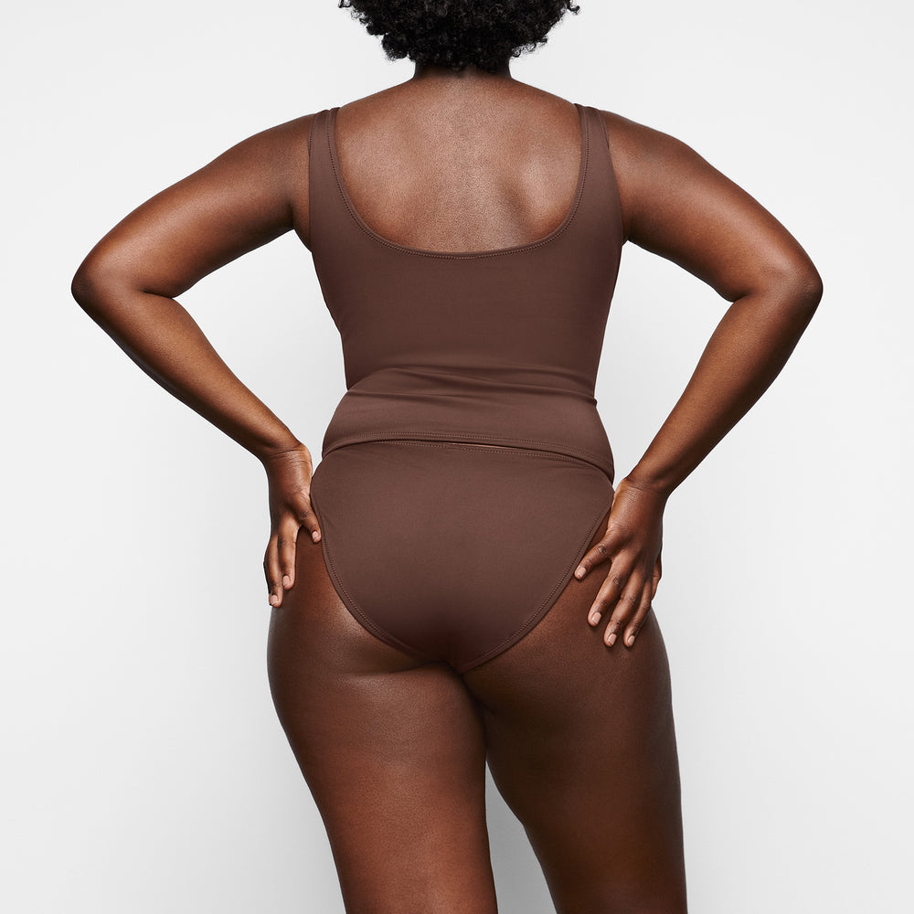 Skims SHAPING SWIM TANK BIKINI TOP Two Pieces Chocola | KSP-213570