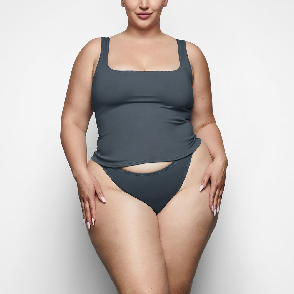 Skims SHAPING SWIM TANK BIKINI TOP Two Pieces Diepgrijs | ZGL-049716