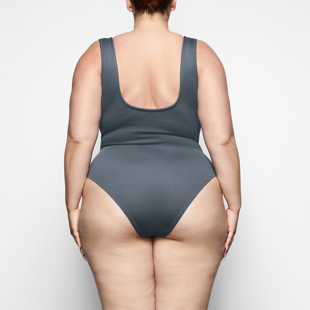 Skims SHAPING SWIM UNDERWIRE One Piece Diepgrijs | ZXC-492503