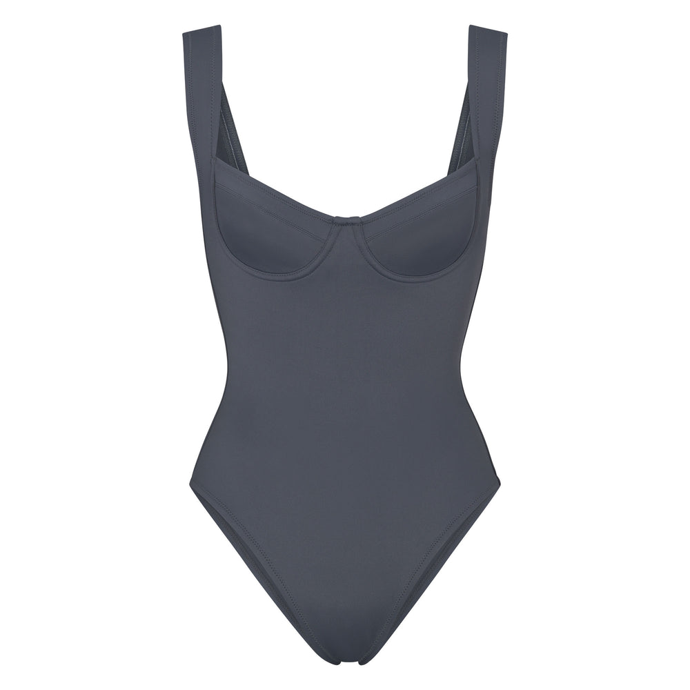 Skims SHAPING SWIM UNDERWIRE One Piece Diepgrijs | ZXC-492503