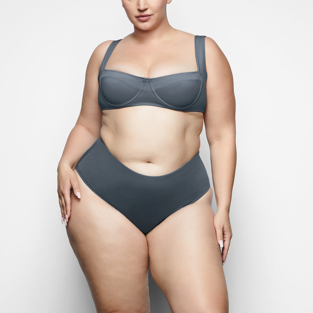 Skims SHAPING SWIM UNLINED UNDERWIRE BIKINI TOP Two Pieces Diepgrijs | CDZ-025364