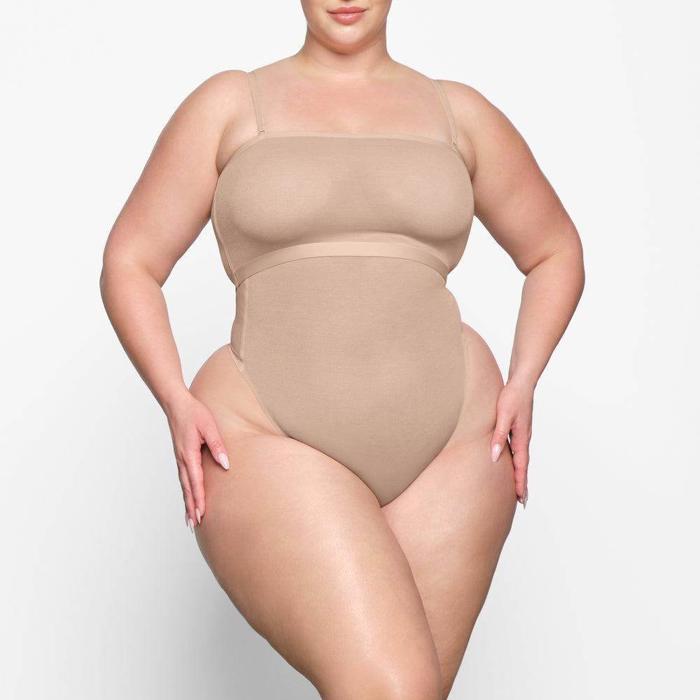 Skims SHEER SCULPT Bandeau Top Beige | CGV-394025