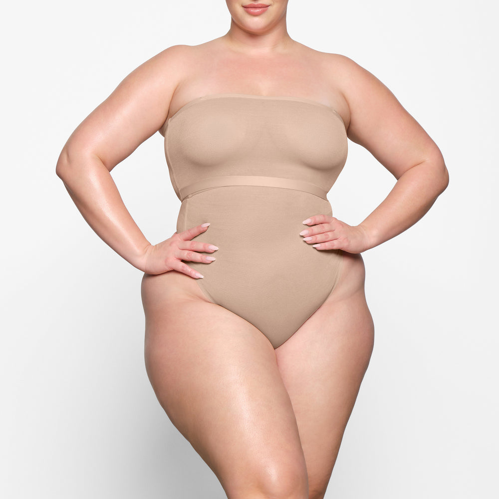 Skims SHEER SCULPT Bandeau Top Beige | CGV-394025