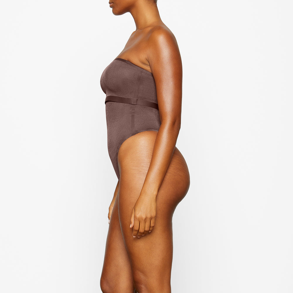 Skims SHEER SCULPT Bandeau Top Chocola | HTV-769185