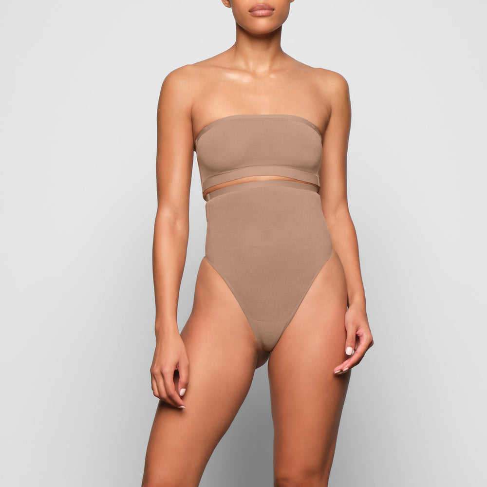 Skims SHEER SCULPT HIGH WAIST Thong Abrikoos | EDY-172345