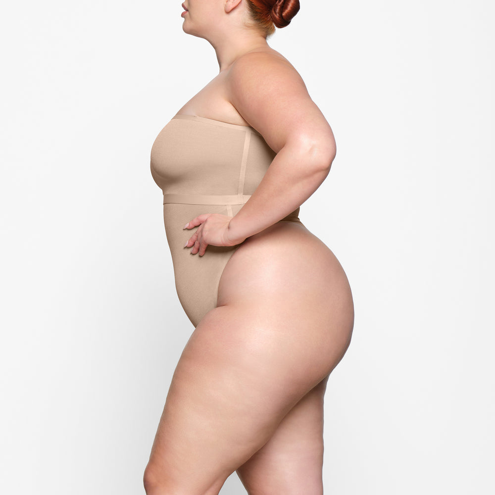 Skims SHEER SCULPT HIGH WAIST Thong Beige | ZBL-520479