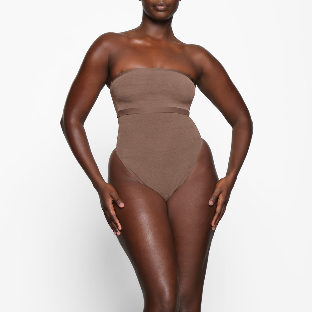 Skims SHEER SCULPT HIGH WAIST Thong Bruin | WYN-267984