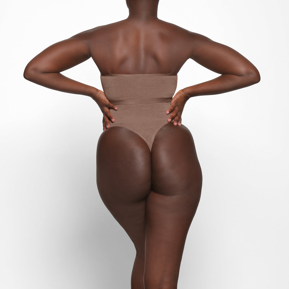 Skims SHEER SCULPT HIGH WAIST Thong Bruin | WYN-267984
