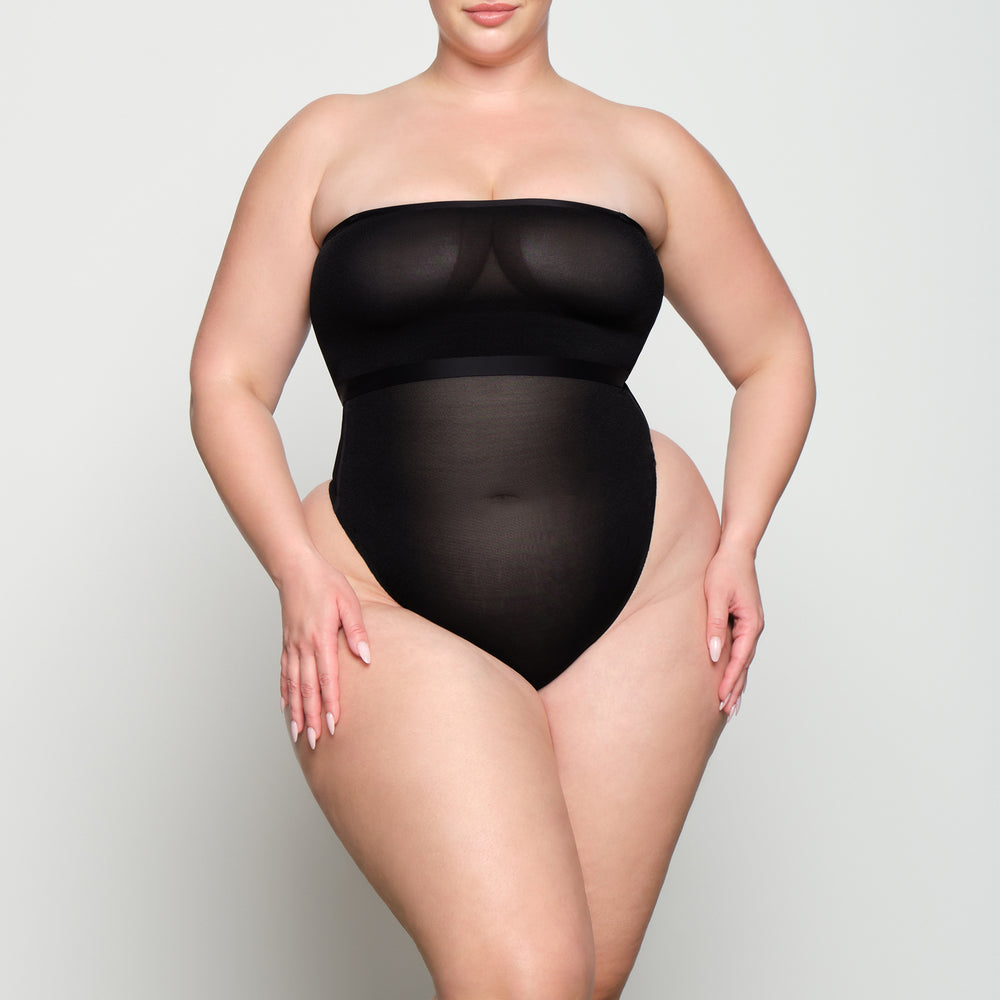 Skims SHEER SCULPT HIGH WAIST Thong Zwart | JYT-896210